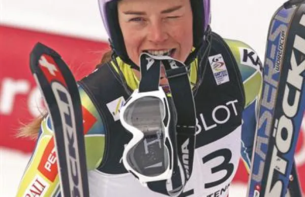 Tini Maze se je končno izšlo: v superkombinaciji si je prismučala srebrno medaljo.
