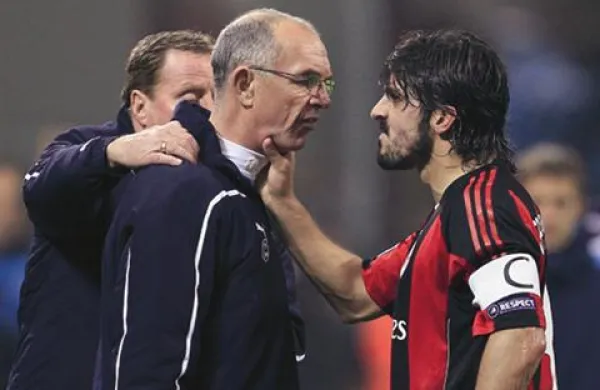 Nogometaš italijanskega Milana Gennaro Gattuso ima težave z nadzorom nad svojimi čustvi.