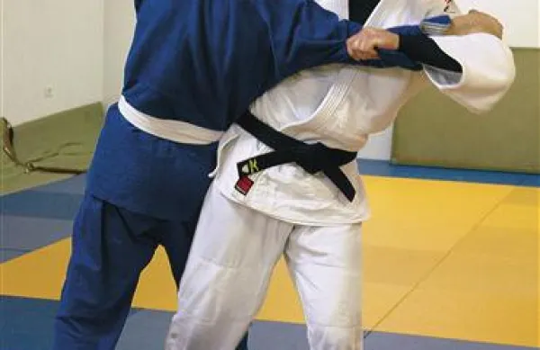 Igor Spasojevič na treningu. Trenira vsak dan po dve uri.