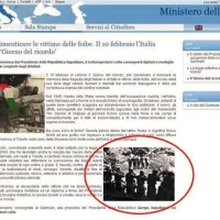 Fotografija ob zapisu o fojbah na spletni strani ministrstva za notranje zadeve