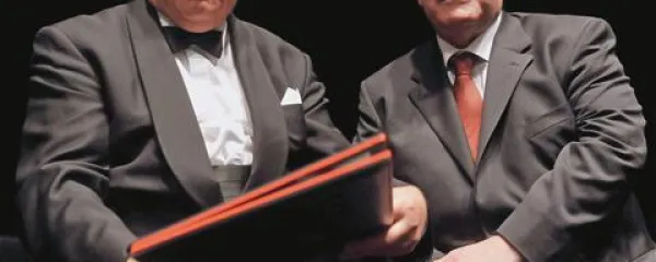 Anton Nanut (levo) in Miroslav Košuta