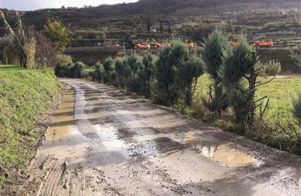 Med občinskimi cestami, ki jih prevozi izkopanega materiala najbolj obremenjujejo, je tista v dolini Pivol