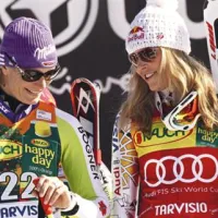 Maria Riesch in Lindsey Vonn