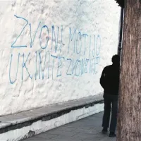 Grafiti so se na zidovih koprske stolnice pojavili konec prejšnjega tedna