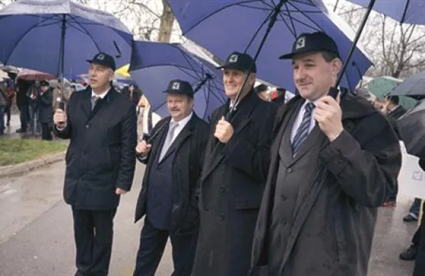 Obrtniki in podjetniki so se najprej zbrali v ljubljanskem parku Tivoli.