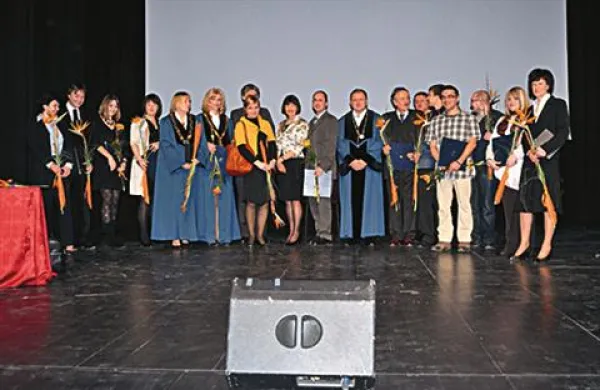 Nagrajenci ob osmi obletnici Univerze na Primorskem.  