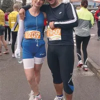 Nada Pavlica, nekdanja mis Bleda, v družbi Kraševca Andreja Prelaza