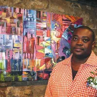 Ganec Jake Kwesi Bennett razstavlja na Krasu s kiparko Matejko Belle 