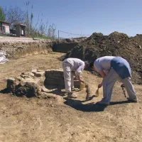 Ena od dveh najdenih grobnic