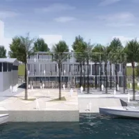 Tako so si v Studiu Kalamar zamislili objekt, ki bo v prihodnje nadomestil neugleden hangar Marine Koper 
