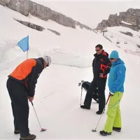 Golf na snegu postaja zaščitni znak Golf kluba Bovec.