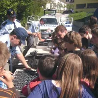 Med obiskovalci policijskega dneva odprtih vrat je bilo največ mladih.