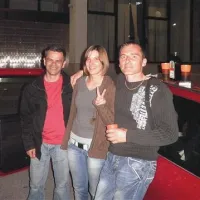 Almir, Katja in Seba (z leve proti desni) po dolgem času na havba partiju