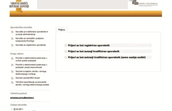 Predloge za vpis v zemljiško knjigo je možno vlagati le še po elektronski poti na naslovu https://evlozisce.sodisce.si/esodstvo.