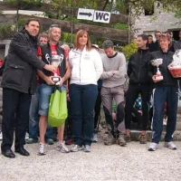 Novi rekorder med solisti Simon Alič (desno) in Michele Ermacora, eden najboljših rekreativcev v Furlaniji, večkratni zmagovalec Triajurja (drugi z leve)