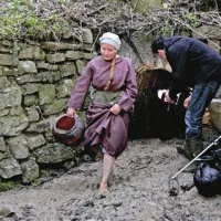 Terenski prizori s snemanja novega filma Sveta voda Vročka