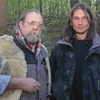 Scenarist filma Jadran Sterle (levo) in  režiser Primož Meško