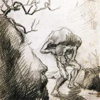 Sizif, 1944, risba
