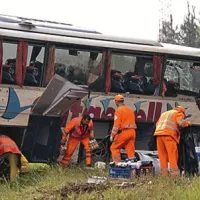 Vzrok za nesrečo nem&scaron;kega avtobusa &scaron;e ni znan