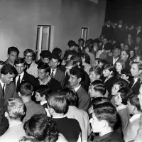 Fotografija iz arhiva  Antona Prosena, ki je leta 1966 odprl MKNŽ.
