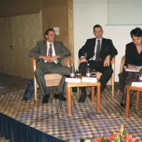 Marijan Papež, Grega Strban in  Vida Petrovčič.