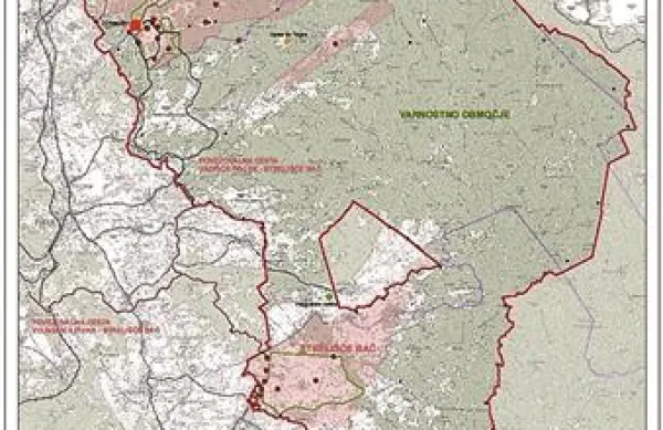 Tak je bil prvi osnutek DPN za vadišče, novi naj bi precej zmanjšal varovano območje.