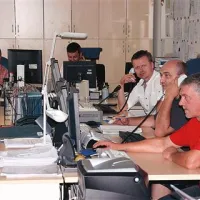 Včeraj so se na številki 113 oglašali (z desne): Darko Celar, Samir Šljivar, Robert Guček, Igor Štolfa in Mitja Križ.