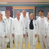 Glavnina zdravnikov kardiološke dejavnosti v SBI (z leve) Blanka Mahne, Jurij Avramovič Gregorič, Igor Grom, Stojan Kariž, Nataša Černič Šuligoj, Rok Stopar, Tinkara Ravnikar 