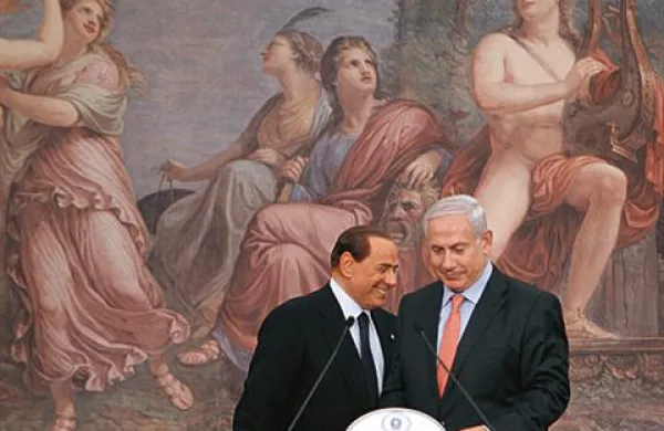 Italijanski premier Silvio Berlusconi se je na srečanju z izraelskim kolegom Benjaminom Netanjahujem pošalil o “bunga bungi”.