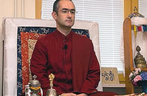 Predsednik budistične skupnosti Dharmaling v Sloveniji lama Shenpen Rinpoche.
