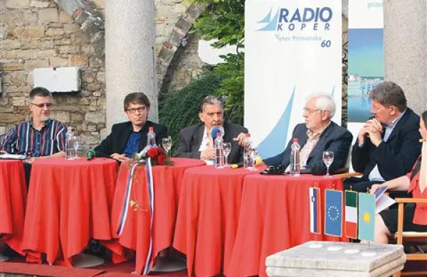 Z leve: Danijel Božič, Igor Pribac, Ciril Zlobec, Bojan Brezigar in Igor Bavčar