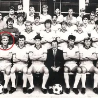 Željko Studen (obkrožen z rdečo) s soigralci NK Koper v sezoni 1985/86
