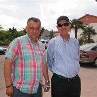 Martin Džerdžaj (levo) naložbe  ne pojasnjuje. Za to je  pooblastil Zulianija, pravi. Ob njem je  projektant konstrukcije  Jože Poboljšaj.  