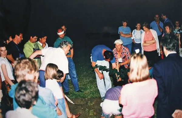 Sajenje lipe v Vipavi, 26. junij 1991