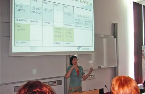 Agnes Šömen Joksič: “Pri nas koncentracija ozona povečini ne preseže alarmne vrednosti, drugod v južni Evropi pa se to poleti pogosto zgodi.”    