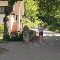 Kraška tekačica Darja Verbič prihaja v cilj