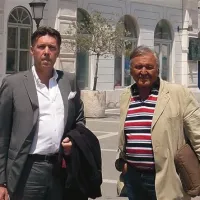 Odvetnika Damijan Terpin in Marjan Petrič, ki zastopata Italijana Ermanna Chasena.