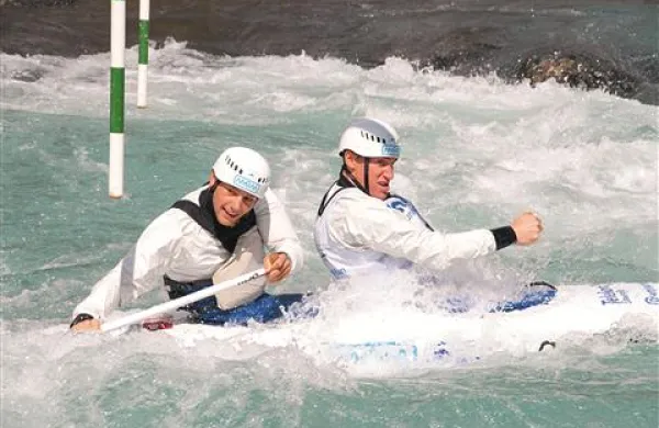 Sašo Taljat in Luka Božič sta se na reki Vrbas okitila še z zlato medaljo 