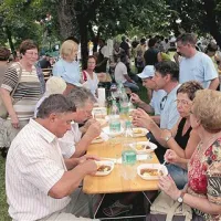 V grajskem vrtu je dišalo po polenti