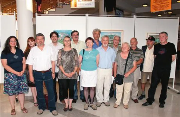 Udeleženci letošnje šeste likovne kolonije Jasna
