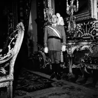 General Franco  v svoji rezidenci, Madrid, 1951