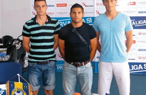 Novi obrazi, ki bodo najprej na voljo mladincem - z leve  Denis Perger, Naser Kajtazi (najbližje je članski ekipi) in Denis Šme 