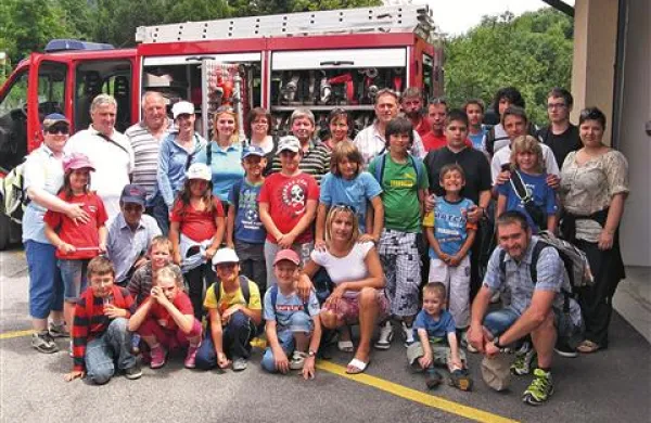 Mladi kortežanski gasilci na izletu v Posočju