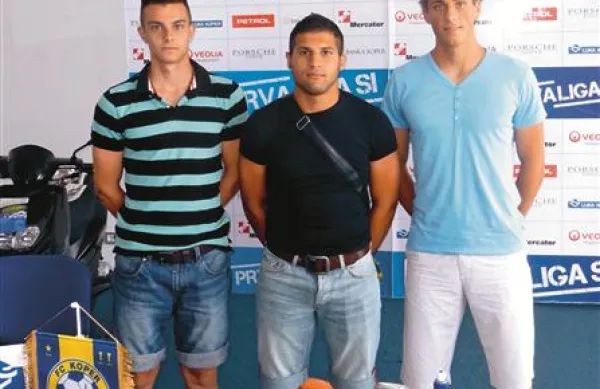Trojica “novih” Koprčanov (z leve) - Denis Perger, Naser Kajtazi in Denis Šme