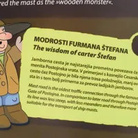Furman Štefan je maskota Jamborne ceste, ki - včasih na šegav način - informira in svetuje.