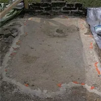 Delno očiščen mozaik v severnem delu vile (Foto: arhiv ResCEN).