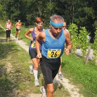 Lucijan Lipušček (26)  kljub sedmim križem odlično opravi tudi s takšnim vzponom. Preganja ga Saša Lampe (52).