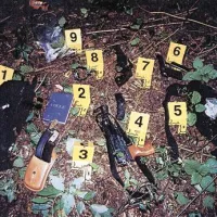 Roparja sta imela pri sebi zastavin revolver 357 magnum (št. 7) s tremi naboji, pištolo beretta 7,65 mm (št. 6) z osmimi naboji in avtomatsko pištolo škorpijon (št. 4), 27 nabojev kalibra 357 in 29 nabojev kalibra 7,65. Po naših informacijah sta imela pri sebi še 110.000 evrov. 