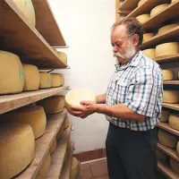 Ivan Jelinčič vodi družinsko turistično kmetijo in sirarno.