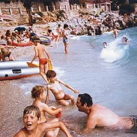 ... in takole je bila videti “bistriška plaža” v Moščeniški Dragi leta 1982.